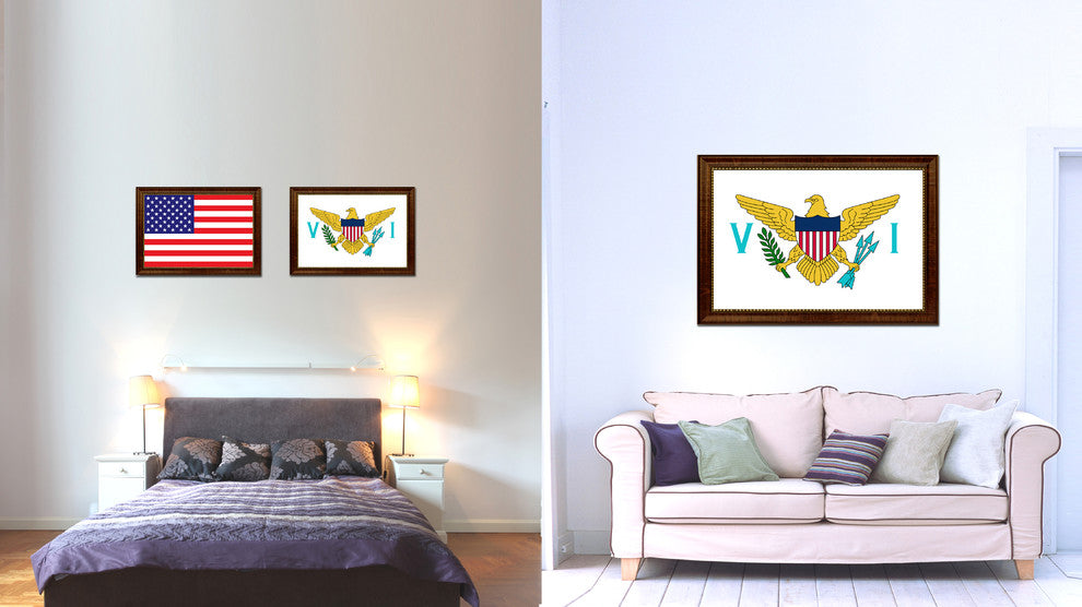 Virgin Islands Country Flag Canvas Print, 27"x39"