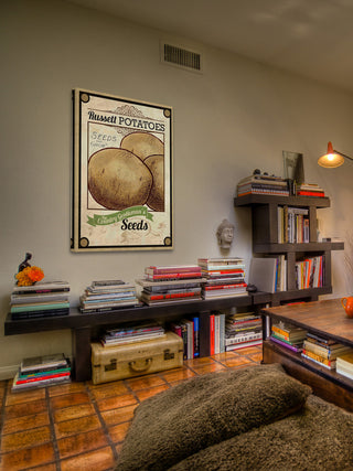 "Seed Packet Potatoes" Painting Print on Canvas