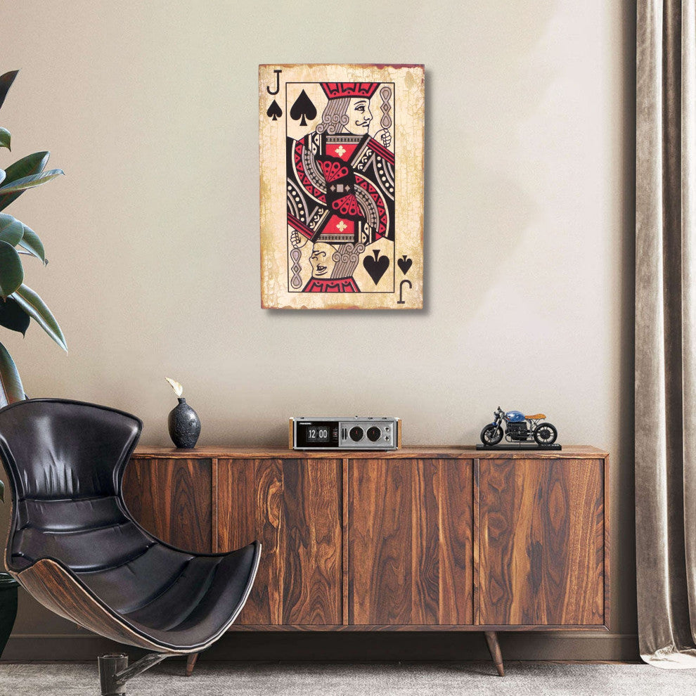 "Jack of Spades" Wall Sign, 23"x15"