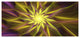Shining Golden Exotic Fractal Flower, Large Floral Canvas Art Print, 60"x28"