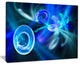 "Blue Fractal Desktop Wallpaper" Abstract Digital Art Canvas Print