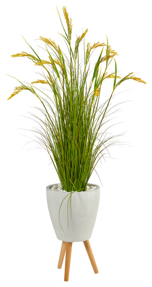 Front-facing full view on a clean white background; product clearly represented with white planter and legs.