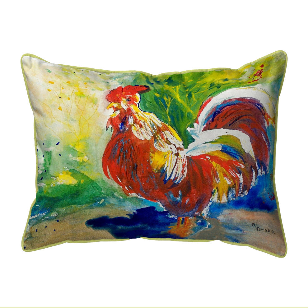 Red Rooster Large Indoor/Outdoor Pillow 16x20