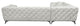 ACME Atronia Sectional Sofa With 4 Pillows, Beige Fabric