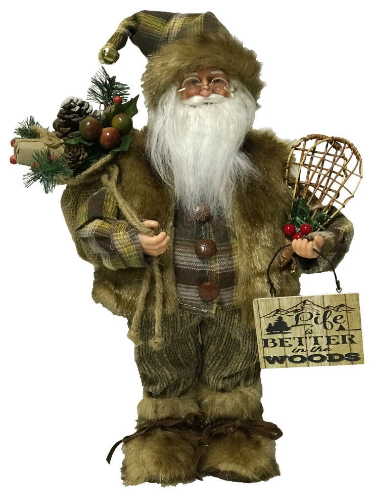 15" Woodsman Claus