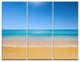 "Dark View of Tropical Beach" Photo Canvas Print, 3 Panels, 36"x28"