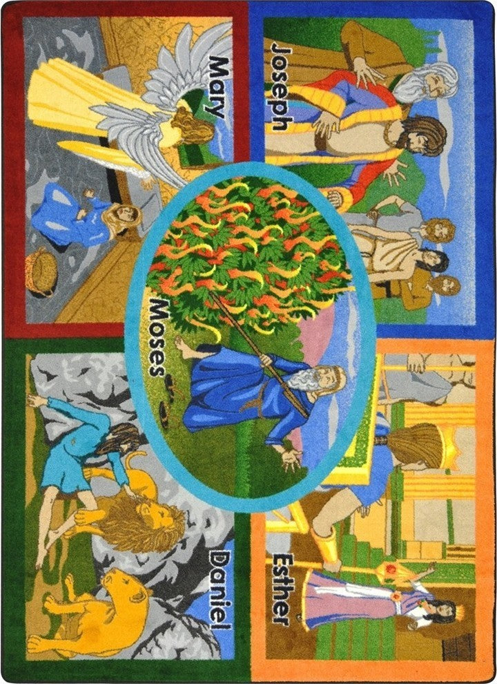 Kid Essentials Rug, Bible Stories, 5''4"x7''8"