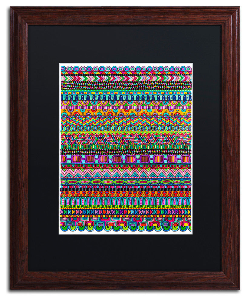 Hello Angel ''Oaxaca Mat'' Art, Wood Frame, Black Mat, 20x16
