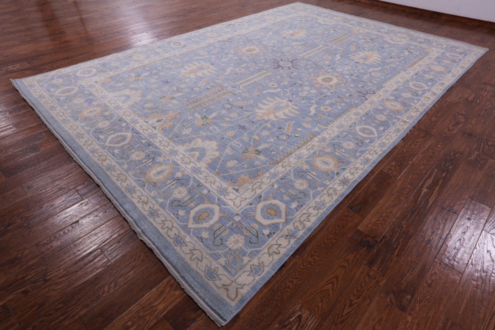 Peshawar Hand-Knotted Wool Rug 9' 10" X 14' 10" Q9528