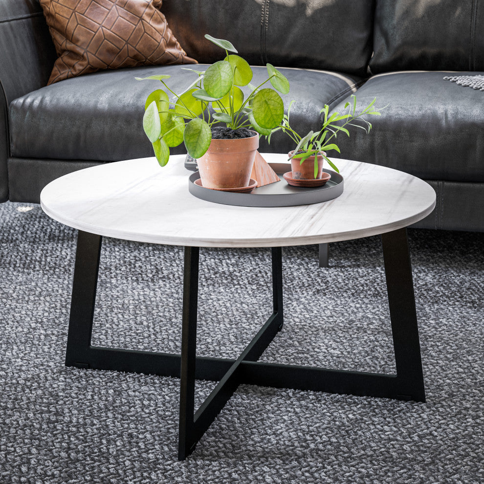 Kenroy 47032MRBL Coffee Table, Stony