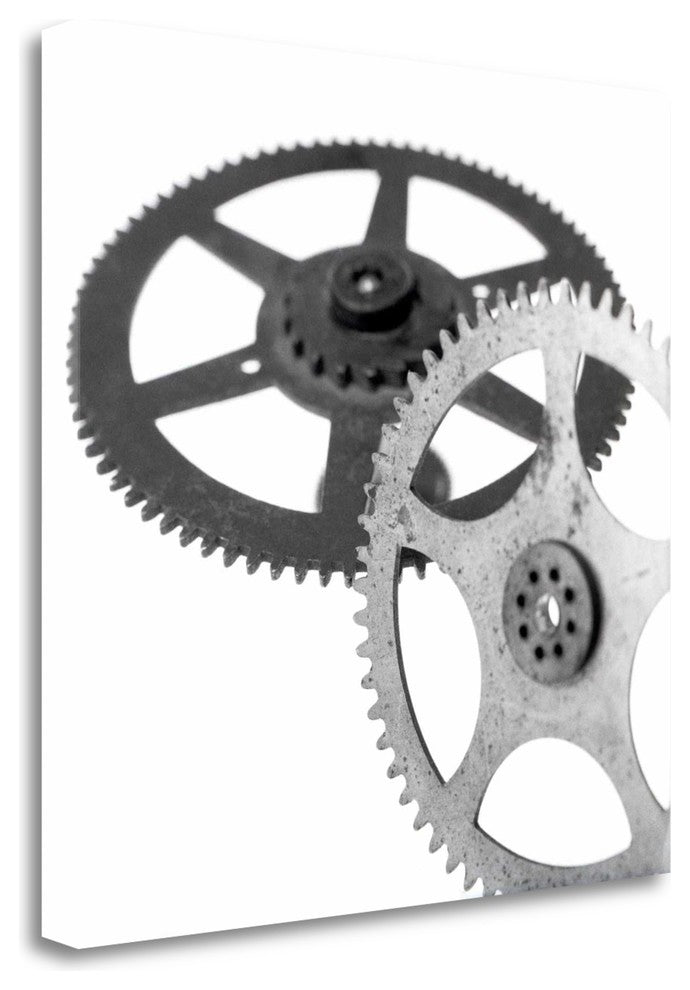"Retro - Gears - 1" By Alan Blaustein, Giclee Print on Gallery Wrap Canvas