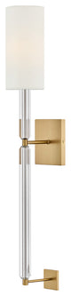 Hinkley Anika Large Single Light Sconce, Lacquered Brass
