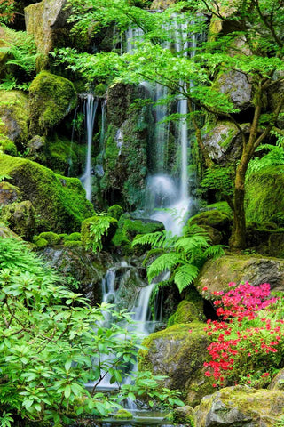 "Heavenly Falls" Painting Print on Canvas