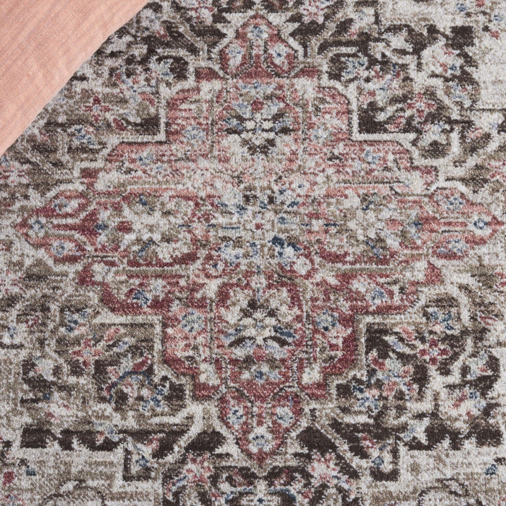 Safavieh Antique Patina ANP642 Rug, Beige/Brown, 2'4"x8'