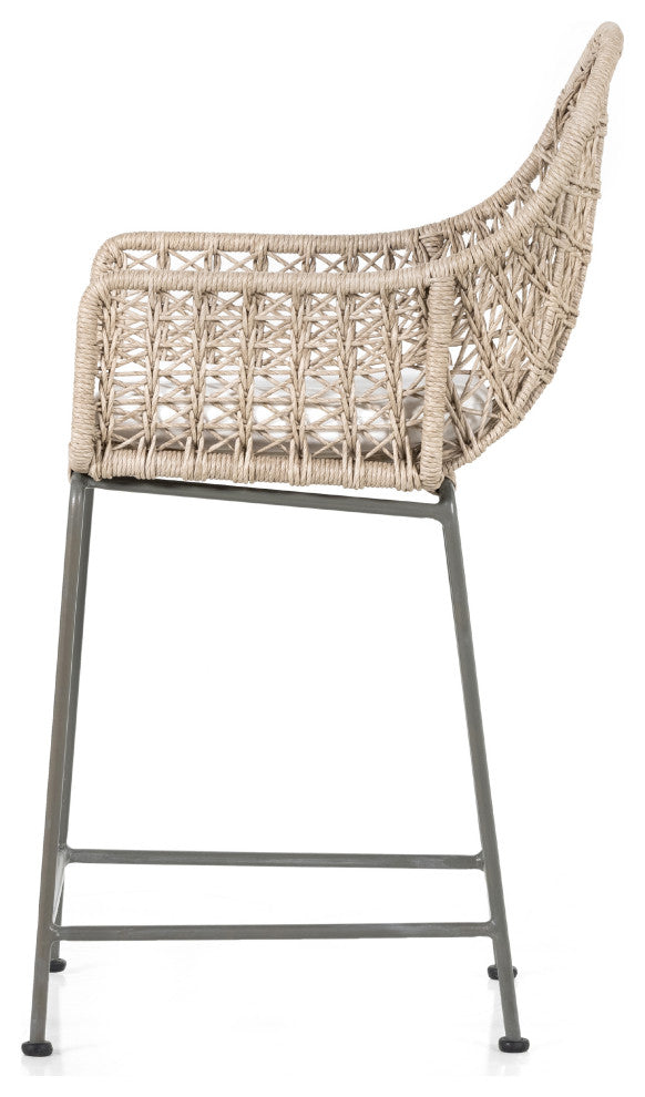 Bandera Outdoor Stool WithCshn-Wht-Counter
