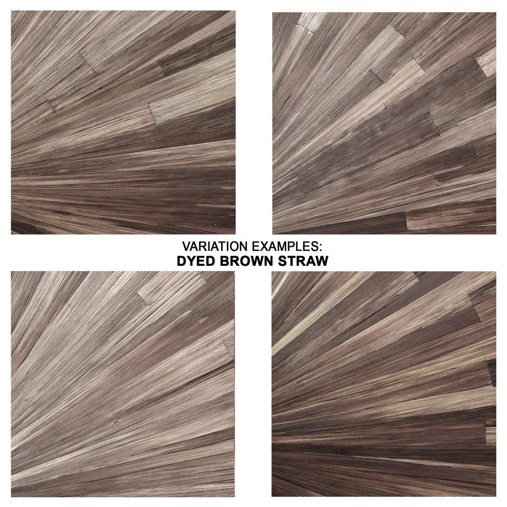 Palm Marquetry Table Lamp With Linen Shade