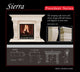 President Series Sierra Cast Stone Fireplace Mantel