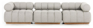 Roma Outdoor 3pc Sectional-Ash