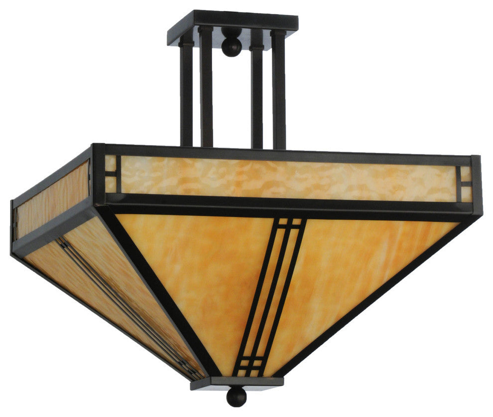 18Sq Prairie Loft Semi-Flushmount