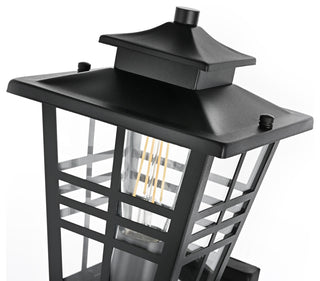 Home Living 7" Outdoor Wall Sconce, Black