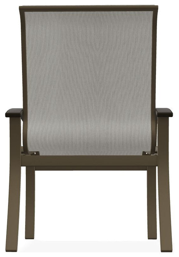 Belle Isle Sling Outdoor Dining Chair, Augustine Oyster/Beachwood