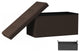 Lavish Home Large Ottoman Bench With Removable Bin, Brown