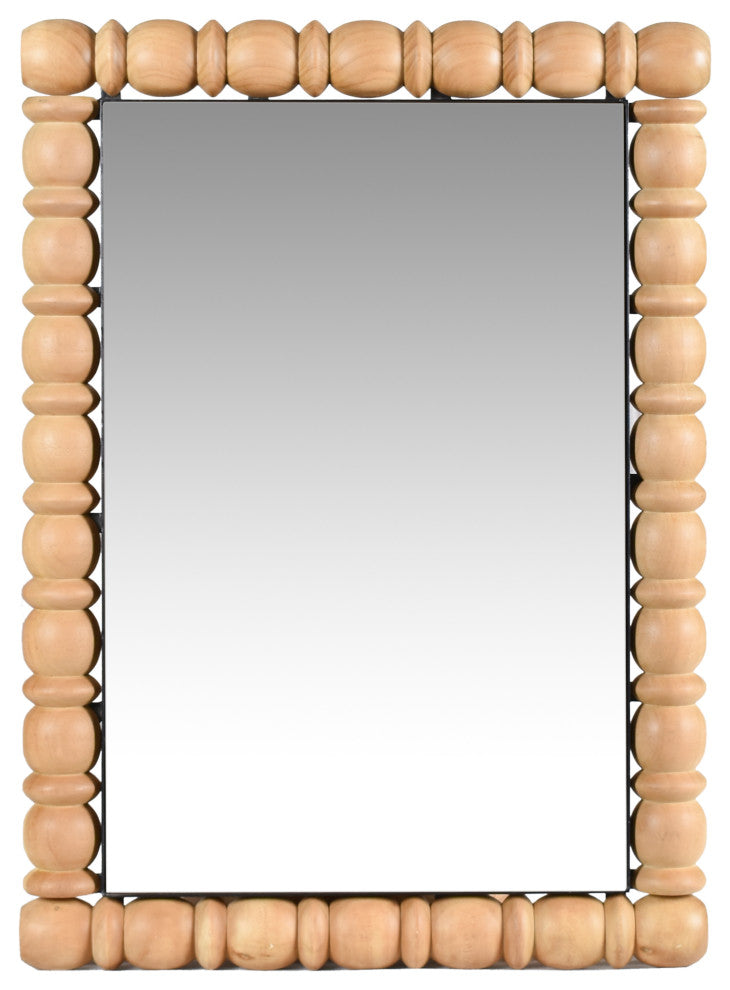 Aubrey Mirror, Natural, 26" W x 2" D x 36" H
