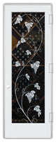 Wine Door - Vineyard Grapes Unfurled - Primed - 28" x 84" - Knob on Left -...