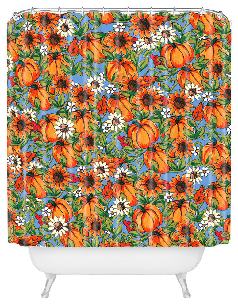 Aimee St Hill Pumpkin Harvest Shower Curtain, 72"x69"