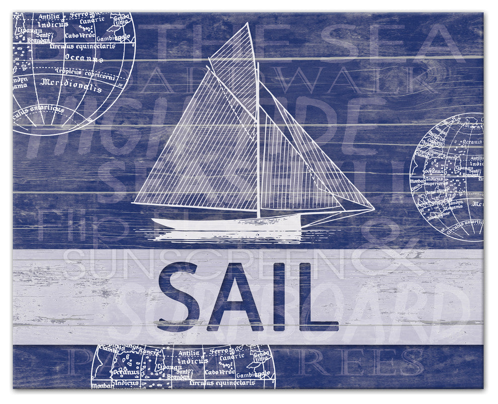 Sail Boal 24x30 Canvas Wall Art
