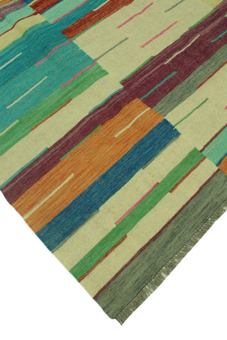 Winchester Kilim Rosa Beige/Blue Rug, 6'9x9'10