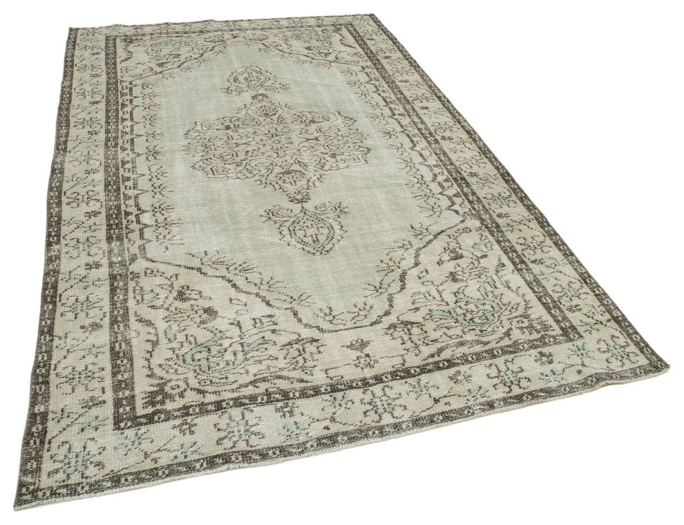 Rug N Carpet - Hand-knotted Turkish 5' 7" x 9' 1" Vintage Area Rug