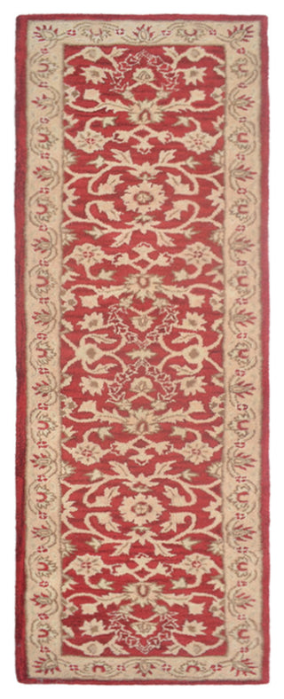 HAND TUFTED WOOL ECO-FRIENDLY AREA RUGS - Runner,Red Gold,Oriental