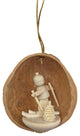 Dregeno Ornament- Nutshell With Skier