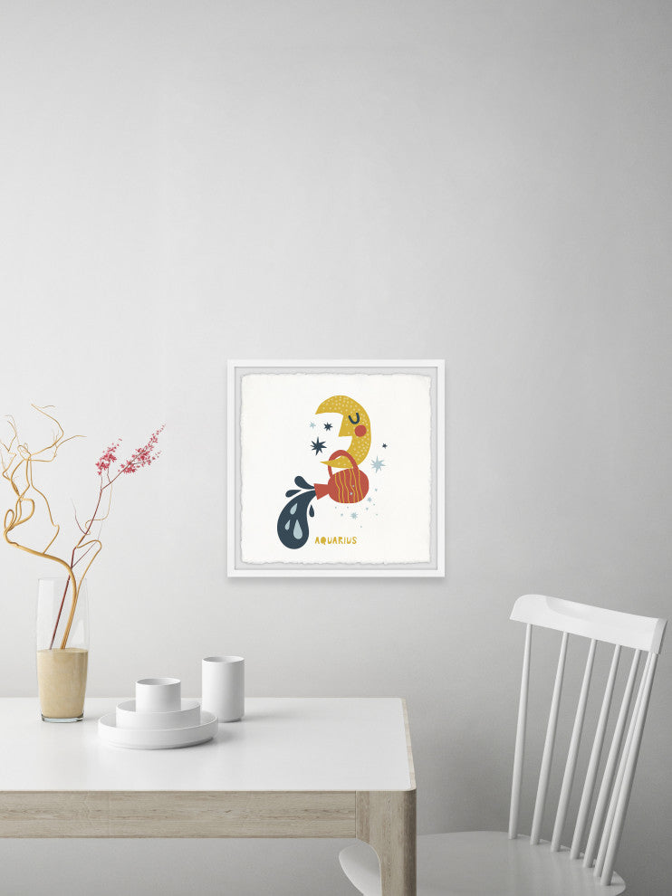 "I'm an Aquarius" Framed Painting Print, 18x18