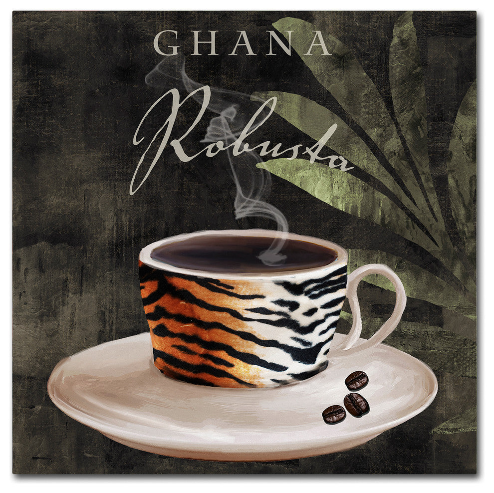 Color Bakery 'Afrikan Coffee IV' Canvas Art, 14"x14"