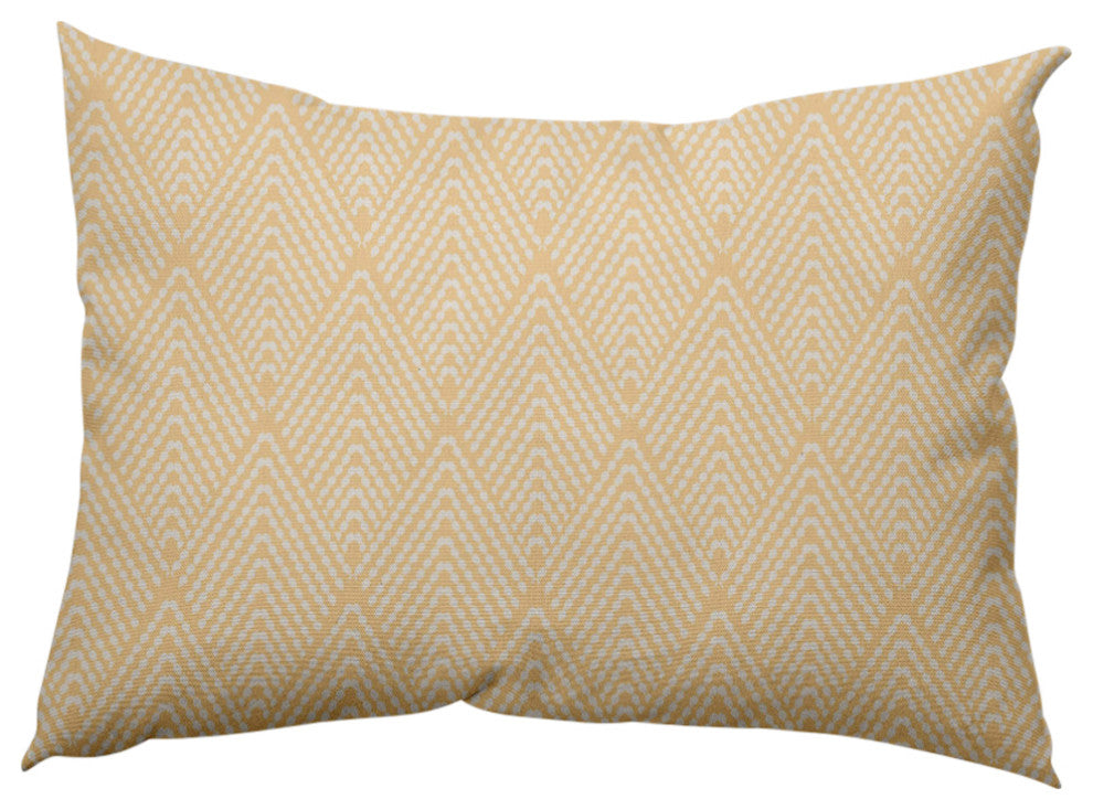 Lifeflor Diamond Decorative Throw Pillow, Corn Yellow, 14"x20"