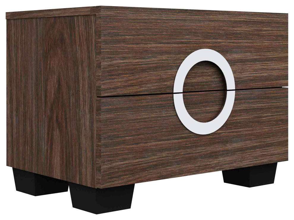 Sofia Wood Nightstand in High Gloss