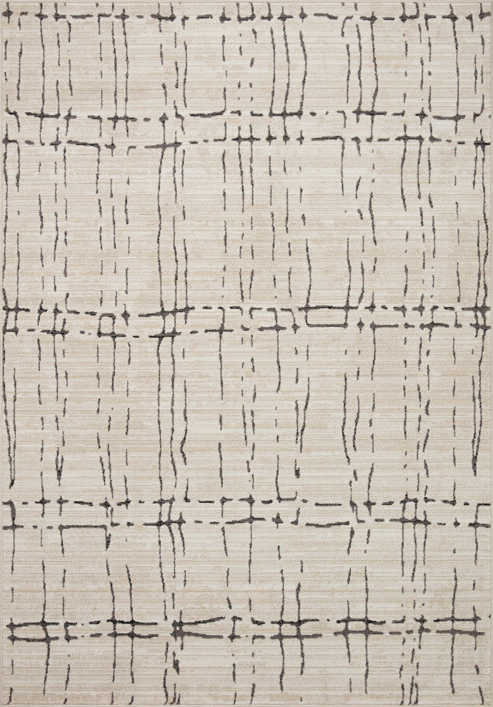 Loloi II Darby Sand / Dk. Grey 2'-7" x 10'-0" Runner Rug