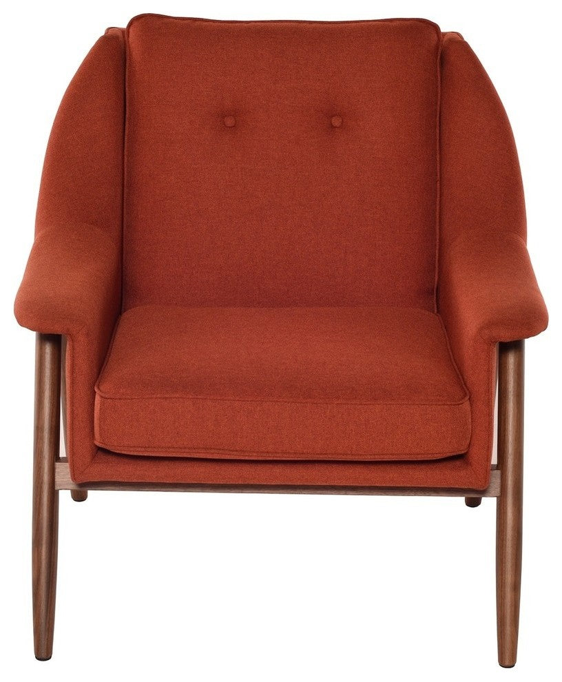 Grace Brick Occassional Chair in Walnut by Nuevo