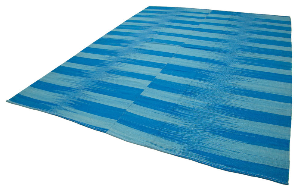 Rug N Carpet - Handmade Turkish 9' 11'' x 12' 10'' Flatweave Wool Kilim Rug