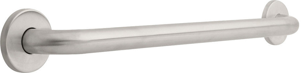 Delta Concealed Mounting Grab Bar, Stainless, 24"
