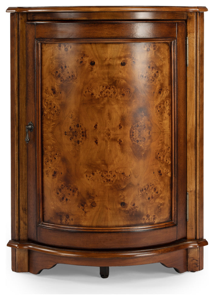 Durham Corner Cabinet, Medium Brown