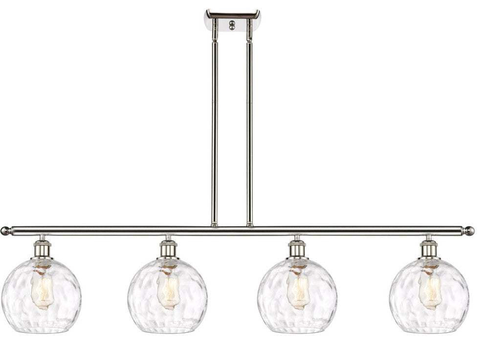 Innovations 516-4I-PN-G1215-8-LED 4 Light Island Light, Polished Nickel