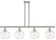 Innovations 516-4I-PN-G1215-8-LED 4 Light Island Light, Polished Nickel