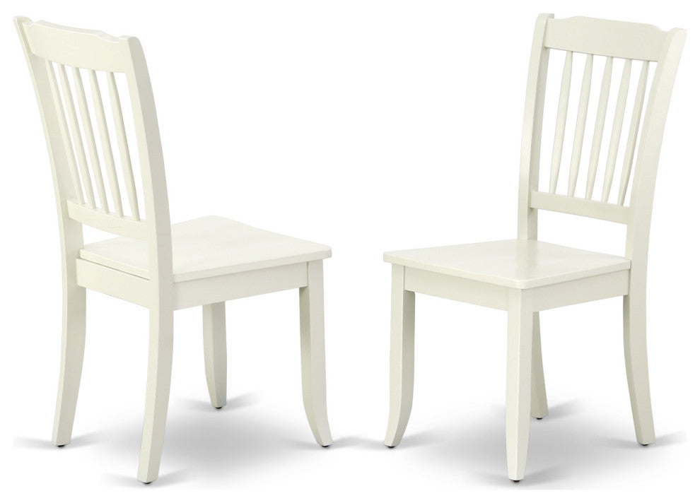 5-Piece Round 36" Table and 4 Vertical Slatted Chairs