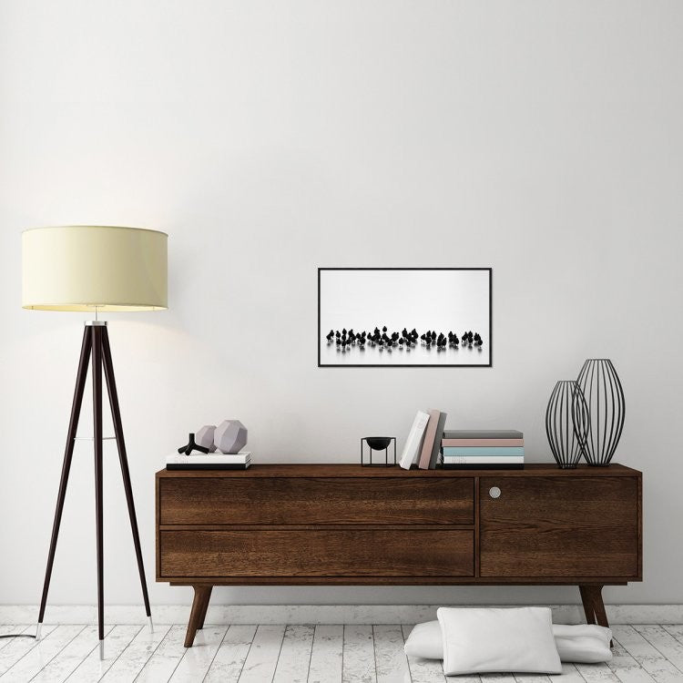 "Untitled" Framed Canvas Giclee by Yordan Vasilev, 31x18"