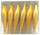 Gold Finial Ornament With Dot Design 12-Pack
