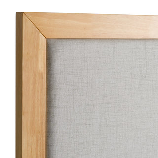 Nova Domus Santa Barbara Modern Grey Fabric + Natural Bed, Queen