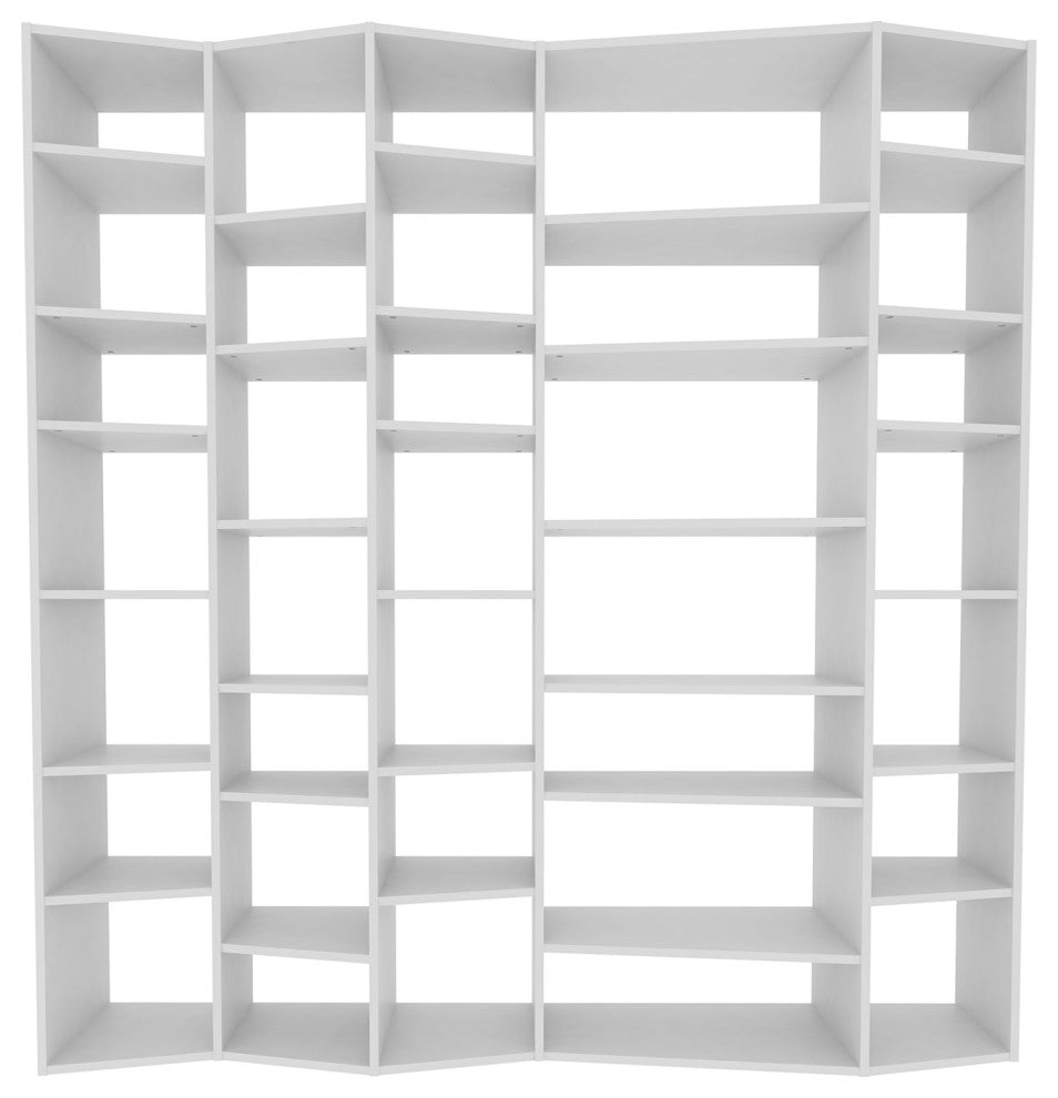 Modern White Large Modular Book Shelves